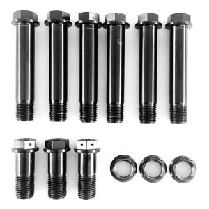 BLACK Ti Radius Rod Kit 9pcs