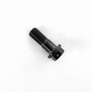 BLACK Ti Flanged Drilled Hex head bolt 3/8 x 1.00"