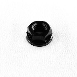 BLACK Ti Flanged Hex Nut 3/8"x16